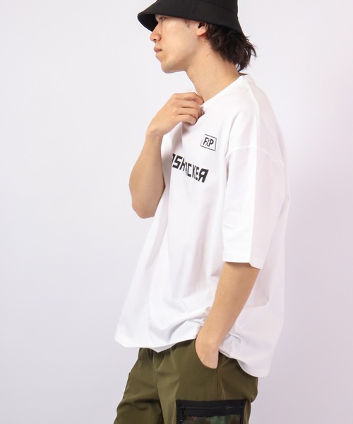 FLASH PACKER(フラッシュパッカー)の「FLASH PACKER コットン・オーバーサイズTシャツ(Tシャツ/カットソー・メンズ・ブラック/ホワイト/カーキ・XL/L/M)」の21枚目の写真