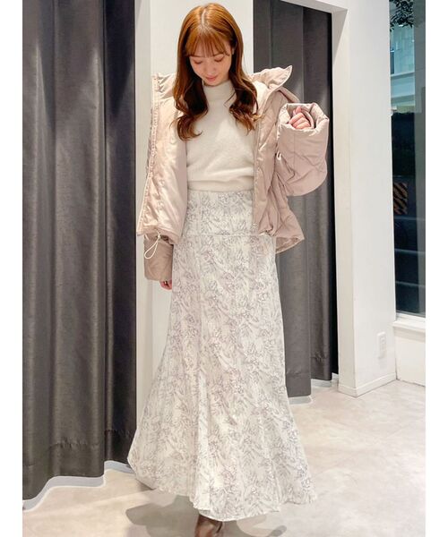 MERCURYDUO（マーキュリーデュオ）の「ボトルネックミニシャギーロングスリーブニット（ニット/セーター・レディース・アイボリー/ラベンダー/ダークブラウン/ブラウン/パープル・FREE）」の11枚目の写真