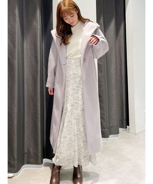 MERCURYDUO（マーキュリーデュオ）の「ボトルネックミニシャギーロングスリーブニット（ニット/セーター・レディース・アイボリー/ラベンダー/ダークブラウン/ブラウン/パープル・FREE）」の13枚目の写真