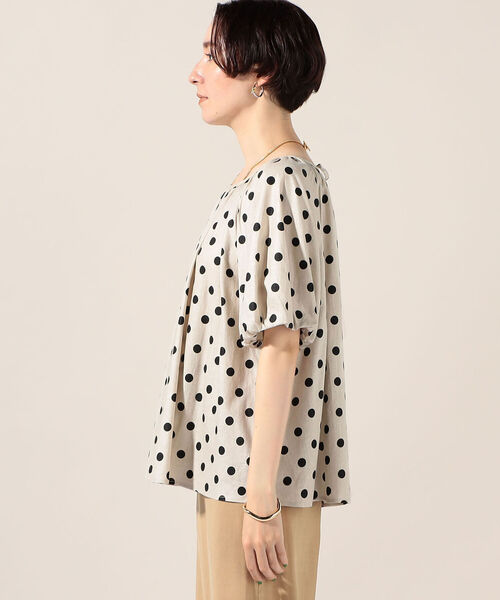NOLLEY’S(ノーリーズ)の「【別注】リネンレーヨンボリューム袖ブラウス(シャツ/ブラウス・レディース・ブラック系その他/ベージュ系その他・FREE)」の10枚目の写真
