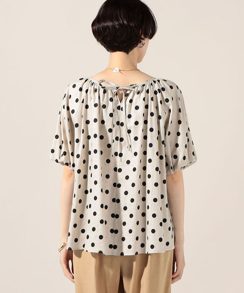 NOLLEY’S(ノーリーズ)の「【別注】リネンレーヨンボリューム袖ブラウス(シャツ/ブラウス・レディース・ブラック系その他/ベージュ系その他・FREE)」の18枚目の写真