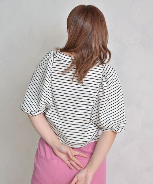 ems excite(エムズエキサイト)の「ボレロキャミSET(Tシャツ/カットソー・レディース・アイボリー/ブラック系その他3/ラベンダー・FREE)」の20枚目の写真