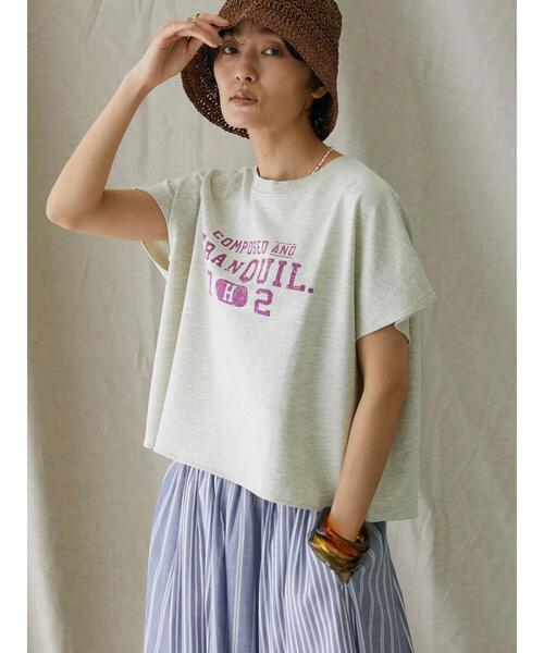 AMERICAN HOLIC（アメリカンホリック）の「フレンチスリーブ裏毛ロゴプルオーバー1（Tシャツ/カットソー・レディース・ホワイト系その他・M/L）」の21枚目の写真