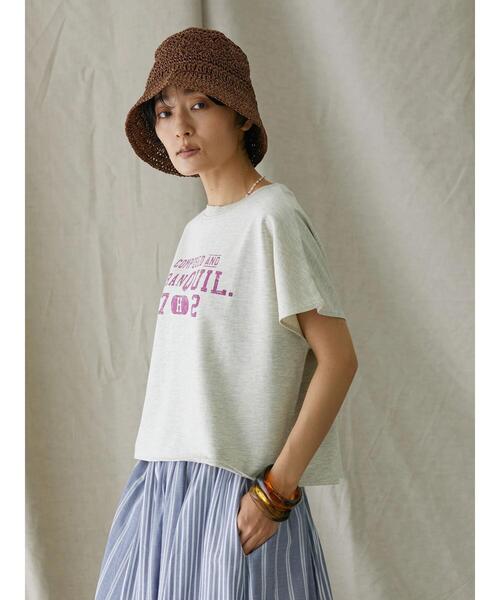 AMERICAN HOLIC（アメリカンホリック）の「フレンチスリーブ裏毛ロゴプルオーバー1（Tシャツ/カットソー・レディース・ホワイト系その他・M/L）」の20枚目の写真