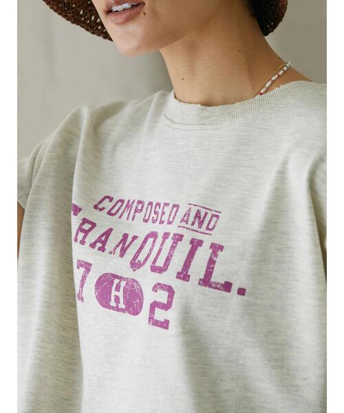 AMERICAN HOLIC（アメリカンホリック）の「フレンチスリーブ裏毛ロゴプルオーバー1（Tシャツ/カットソー・レディース・ホワイト系その他・M/L）」の16枚目の写真