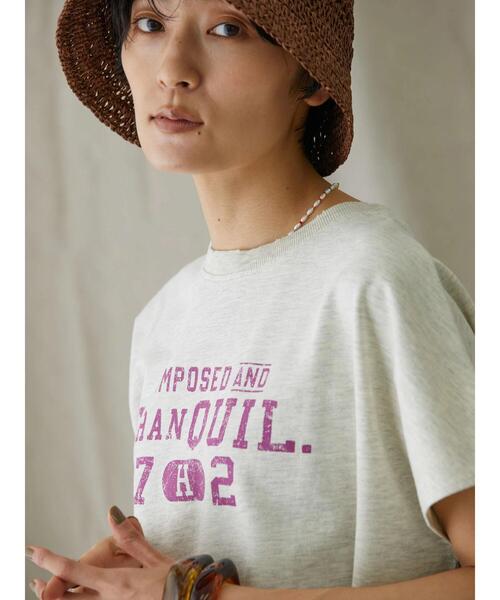 AMERICAN HOLIC（アメリカンホリック）の「フレンチスリーブ裏毛ロゴプルオーバー1（Tシャツ/カットソー・レディース・ホワイト系その他・M/L）」の15枚目の写真