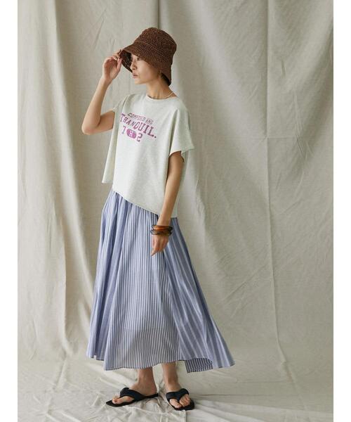 AMERICAN HOLIC（アメリカンホリック）の「フレンチスリーブ裏毛ロゴプルオーバー1（Tシャツ/カットソー・レディース・ホワイト系その他・M/L）」の12枚目の写真