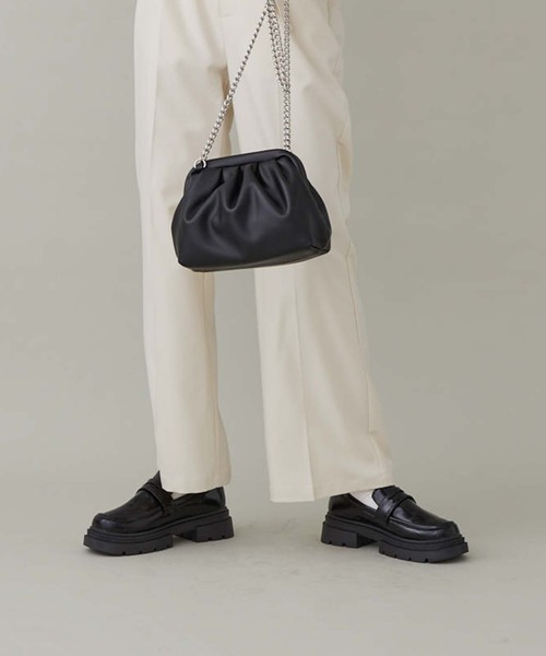 archives（アルシーヴ）の「厚底ローファー（ローファー・レディース・ブラック/アイボリー・MEDIUM/LARGE）」の5枚目の写真