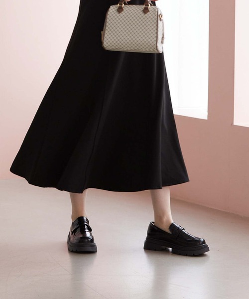 archives（アルシーヴ）の「厚底ローファー（ローファー・レディース・ブラック/アイボリー・MEDIUM/LARGE）」の7枚目の写真