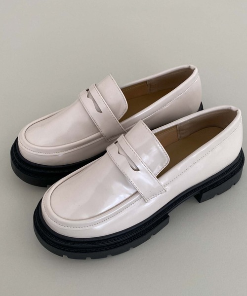 archives（アルシーヴ）の「厚底ローファー（ローファー・レディース・ブラック/アイボリー・MEDIUM/LARGE）」の15枚目の写真