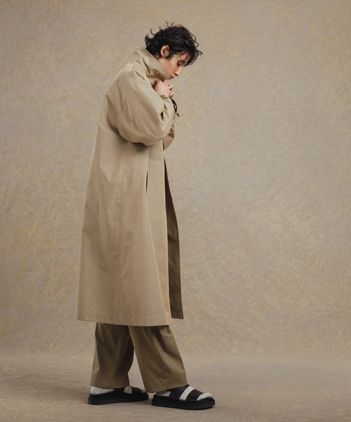 ADAM ET ROPE'（アダムエロペ）の「ワイドテーパード イージー ツータック スラックス/セットアップ対応（スラックス・メンズ・イエロー系その他3/チャコールグレー/ブラック/グレー系その他・S/L/M）」の16枚目の写真