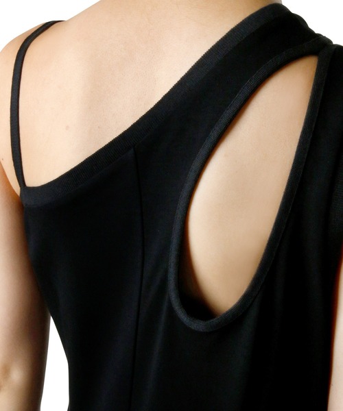 LE CIEL BLEU（ルシェルブルー）の「ショルダーカットアウトマキシドレス / Shoulder Cut Out Maxi Dress（ワンピース・レディース・ブラック/ブルー・38/36）」の18枚目の写真