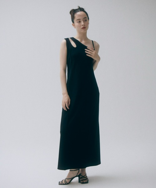 LE CIEL BLEU（ルシェルブルー）の「ショルダーカットアウトマキシドレス / Shoulder Cut Out Maxi Dress（ワンピース・レディース・ブラック/ブルー・38/36）」の22枚目の写真