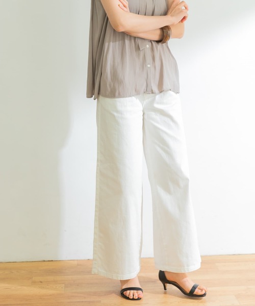 URBAN RESEARCH（アーバンリサーチ）の「バギーデニムパンツ（デニムパンツ・レディース・ホワイト/インディゴブルー・38/36）」の11枚目の写真