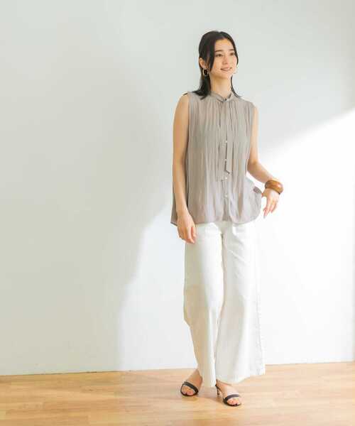 URBAN RESEARCH（アーバンリサーチ）の「バギーデニムパンツ（デニムパンツ・レディース・ホワイト/インディゴブルー・38/36）」の10枚目の写真