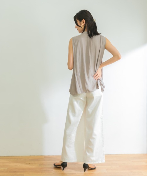 URBAN RESEARCH（アーバンリサーチ）の「バギーデニムパンツ（デニムパンツ・レディース・ホワイト/インディゴブルー・38/36）」の7枚目の写真