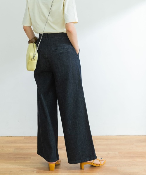 URBAN RESEARCH（アーバンリサーチ）の「バギーデニムパンツ（デニムパンツ・レディース・ホワイト/インディゴブルー・38/36）」の13枚目の写真