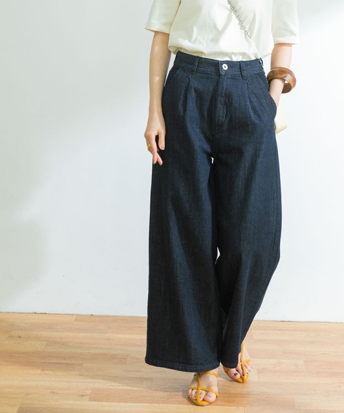 URBAN RESEARCH（アーバンリサーチ）の「バギーデニムパンツ（デニムパンツ・レディース・ホワイト/インディゴブルー・38/36）」の15枚目の写真