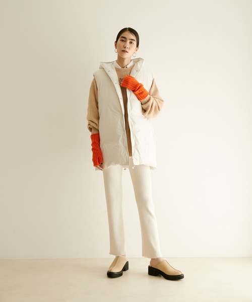 WILLIAM BRUNTON（ウィリアムブラントン）の「【William Brunton（ウイリアムブラントン）】3ply RIB WRIST WARMER（手袋・レディース・チャコールグレー/ベージュ/グレー/オレンジ・FREE）」の19枚目の写真