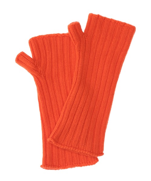 WILLIAM BRUNTON（ウィリアムブラントン）の「【William Brunton（ウイリアムブラントン）】3ply RIB WRIST WARMER（手袋・レディース・チャコールグレー/ベージュ/グレー/オレンジ・FREE）」の7枚目の写真