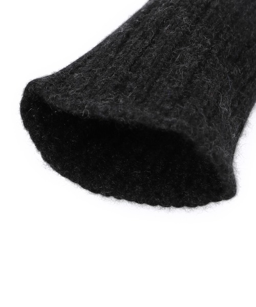 WILLIAM BRUNTON（ウィリアムブラントン）の「【William Brunton（ウイリアムブラントン）】3ply RIB WRIST WARMER（手袋・レディース・チャコールグレー/ベージュ/グレー/オレンジ・FREE）」の6枚目の写真