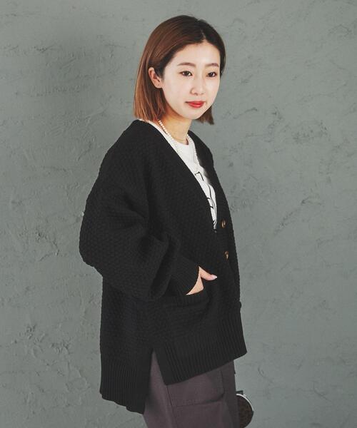 coen（コーエン）の「［洗える］軽量ビッグニットカーディガン