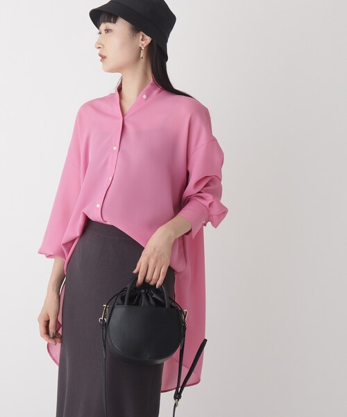 OPAQUE.CLIP（オペークドットクリップ）の「◆セミサークルミニショルダーバッグ（ショルダーバッグ・レディース・ブラック/ライトベージュ・00）」の11枚目の写真