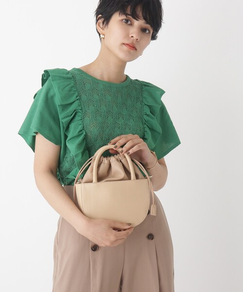 OPAQUE.CLIP（オペークドットクリップ）の「◆セミサークルミニショルダーバッグ（ショルダーバッグ・レディース・ブラック/ライトベージュ・00）」の18枚目の写真