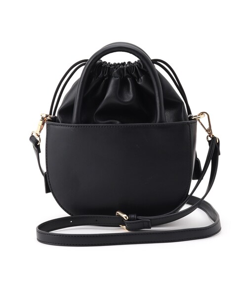 OPAQUE.CLIP（オペークドットクリップ）の「◆セミサークルミニショルダーバッグ（ショルダーバッグ・レディース・ブラック/ライトベージュ・00）」の21枚目の写真