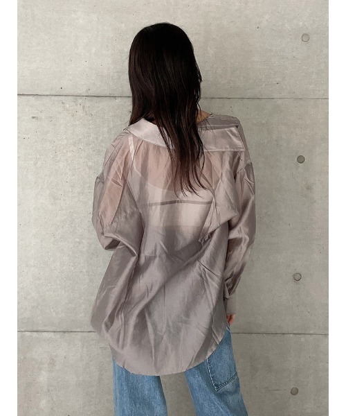 ENVYM（アンビー）の「スイッチングシアーＳＨ（シャツ/ブラウス・レディース・ホワイト/グレー/その他・FREE）」の20枚目の写真