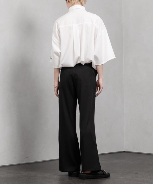 Adoon plain（アドーンプレーン）の「【Adoon plain】ワイドフレアパンツ（その他パンツ・メンズ・ブラック/グレー・MEDIUM/LARGE）」の8枚目の写真