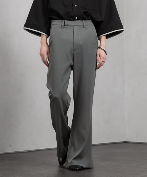 Adoon plain（アドーンプレーン）の「【Adoon plain】ワイドフレアパンツ（その他パンツ・メンズ・ブラック/グレー・MEDIUM/LARGE）」の15枚目の写真