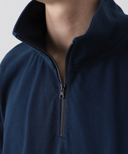 JOURNAL STANDARD(ジャーナルスタンダード)の「【YALE×JOURNAL STANDARD】別注 ハーフジップスウェット(Tシャツ/カットソー・メンズ・ネイビー/グレー/ブラック系その他・MEDIUM/LARGE)」の4枚目の写真