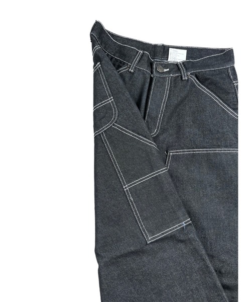 Chikashitsu +(チカシツプラス)の「【Chikashitsu +/チカシツプラス】stitch painter pants/ステッチパンツ デニムパンツ(その他パンツ・メンズ・ブラック・S/M)」の6枚目の写真