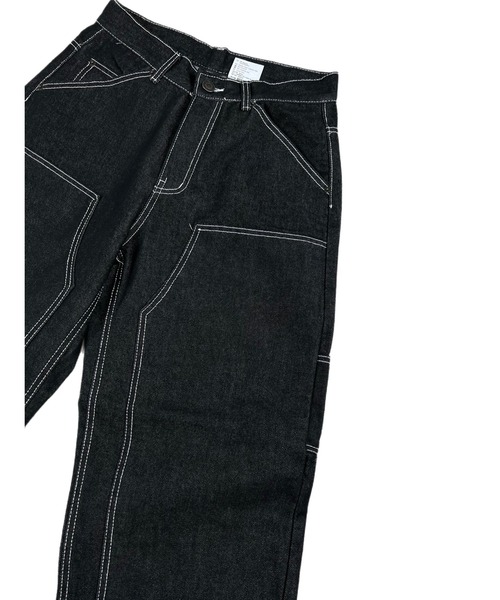 Chikashitsu +(チカシツプラス)の「【Chikashitsu +/チカシツプラス】stitch painter pants/ステッチパンツ デニムパンツ(その他パンツ・メンズ・ブラック・S/M)」の14枚目の写真