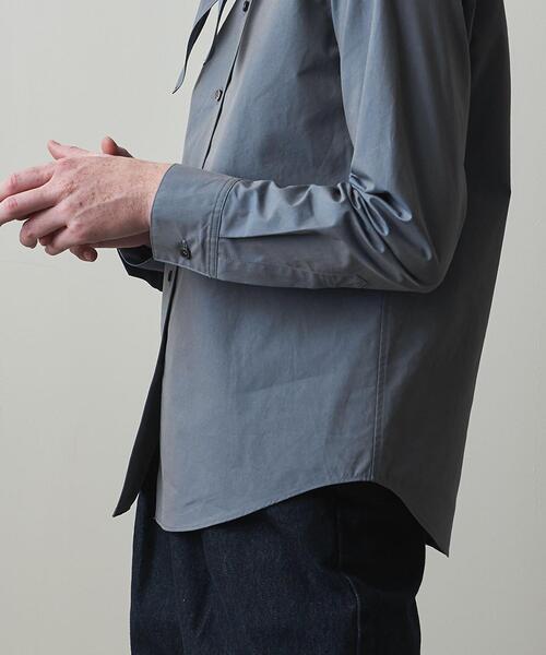 Steven Alan(スティーブンアラン)の「<Steven Alan>COTTON CHAMBRAY SCARF SHIRT/シャツ(シャツ/ブラウス・レディース・グレー/レッド・S/M)」の7枚目の写真