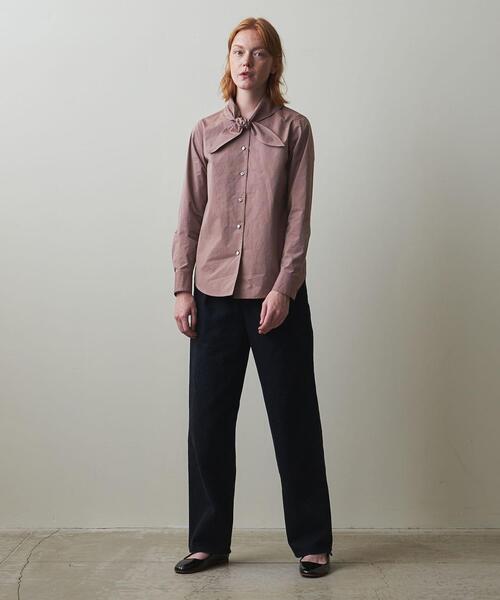 Steven Alan(スティーブンアラン)の「<Steven Alan>COTTON CHAMBRAY SCARF SHIRT/シャツ(シャツ/ブラウス・レディース・グレー/レッド・S/M)」の10枚目の写真