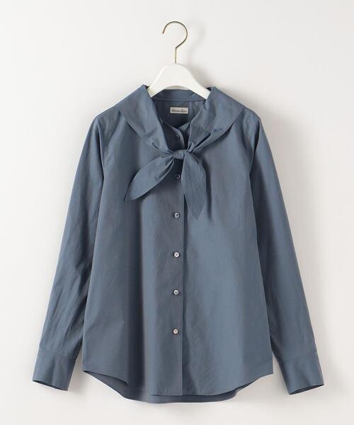 Steven Alan(スティーブンアラン)の「<Steven Alan>COTTON CHAMBRAY SCARF SHIRT/シャツ(シャツ/ブラウス・レディース・グレー/レッド・S/M)」の12枚目の写真