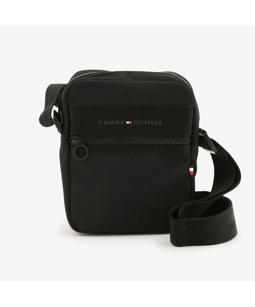 TOMMY HILFIGER（トミーヒルフィガー）の「ホライズンミニショルダーバッグ（ショルダーバッグ・メンズ・ブラック/ネイビー/オレンジ・FREE）」の2枚目の写真