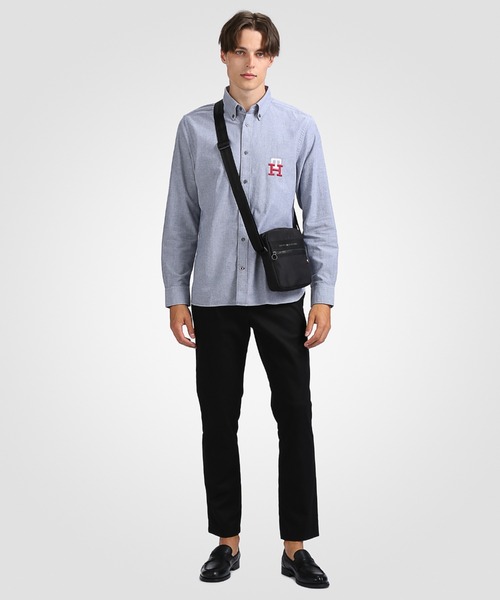 TOMMY HILFIGER（トミーヒルフィガー）の「ホライズンミニショルダーバッグ（ショルダーバッグ・メンズ・ブラック/ネイビー/オレンジ・FREE）」の12枚目の写真