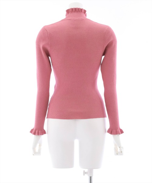 clear（クリア）の「フリルハイゲージニットトップス（ニット/セーター・レディース・ブルーグレー/アイボリー/ピンク/ブラック・F）」の20枚目の写真