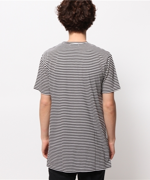 HARE(ハレ)の「ロングボーダーカットソー(HARE)(Tシャツ/カットソー・メンズ・オフホワイト/グレー/ブルー・SMALL/MEDIUM)」の10枚目の写真