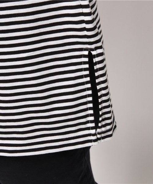 HARE(ハレ)の「ロングボーダーカットソー(HARE)(Tシャツ/カットソー・メンズ・オフホワイト/グレー/ブルー・SMALL/MEDIUM)」の13枚目の写真