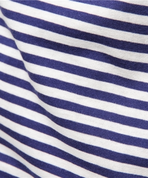 HARE(ハレ)の「ロングボーダーカットソー(HARE)(Tシャツ/カットソー・メンズ・オフホワイト/グレー/ブルー・SMALL/MEDIUM)」の4枚目の写真