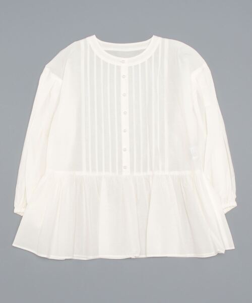 BEATRICE（ベアトリス）の「【BEATRICE】ペプラムタックブラウス（シャツ/ブラウス・レディース・オフホワイト/ブラック/レモンイエロー・2）」の8枚目の写真