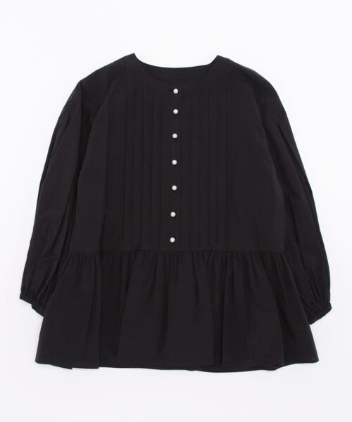 BEATRICE（ベアトリス）の「【BEATRICE】ペプラムタックブラウス（シャツ/ブラウス・レディース・オフホワイト/ブラック/レモンイエロー・2）」の19枚目の写真