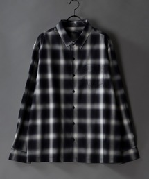 Oversize ombre check shirt/オーバーサイズ オンブレ チェック シャツ