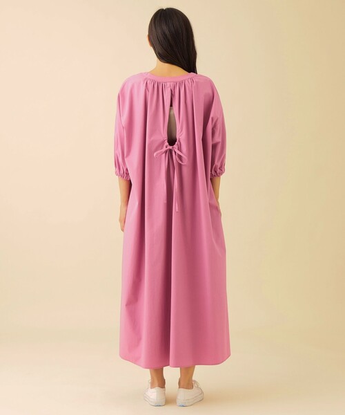 CB CRESTBRIDGE（シービークレストブリッジ）の「バックオープンボリュームワンピース（ワンピース・レディース・ブラック・S/M）」の9枚目の写真