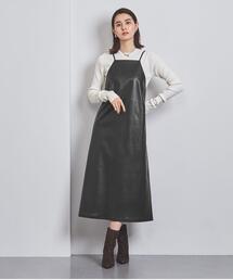 UNITED ARROWS（ユナイテッドアローズ）の「フェイクレザー ワンピース 