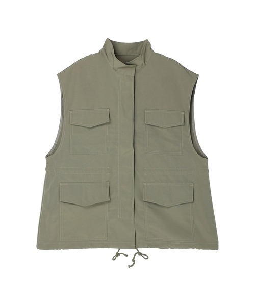 koe(コエ)の「スタンドカラーミリタリーベスト(ベスト・レディース・ブラック/カーキ・FREE)」の18枚目の写真